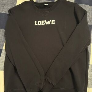 Loewe Black Crewneck Men's Sweater